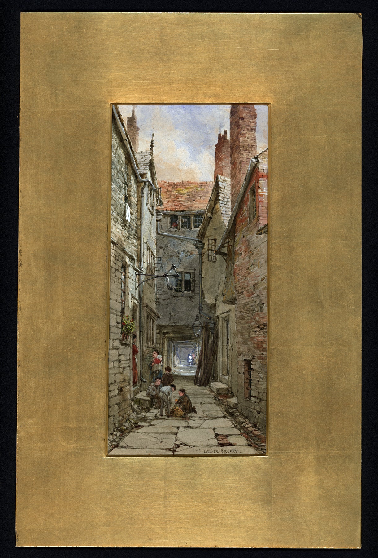 Louise Rayner (1832-1924) - Watercolour Painting - Eastgate Row North, Chester