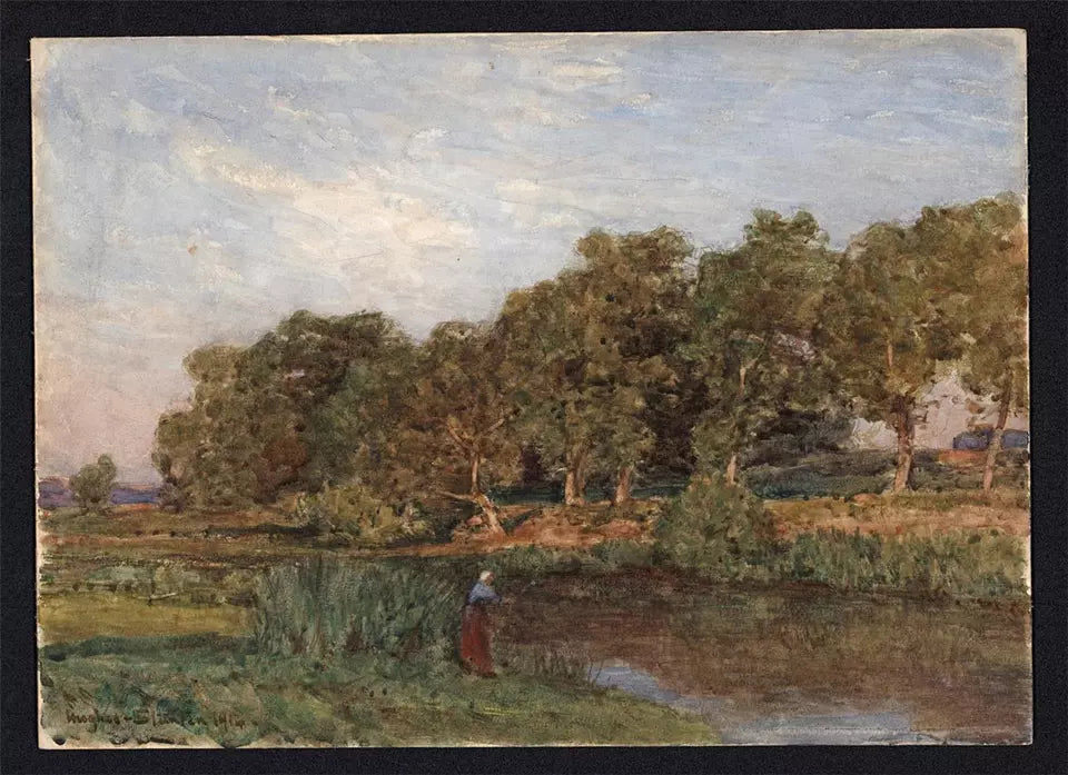 Sir Herbert Hughes Stanton (1870-1937) Watercolour Painting - 1914 - Landscape