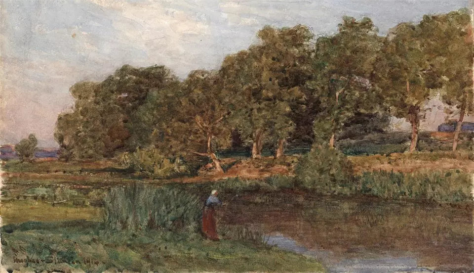 Sir Herbert Hughes Stanton (1870-1937) Watercolour Painting - 1914 - Landscape