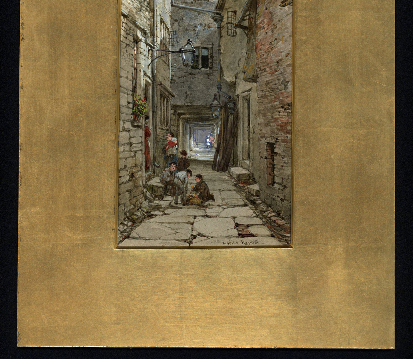 Louise Rayner (1832-1924) - Watercolour Painting - Eastgate Row North, Chester