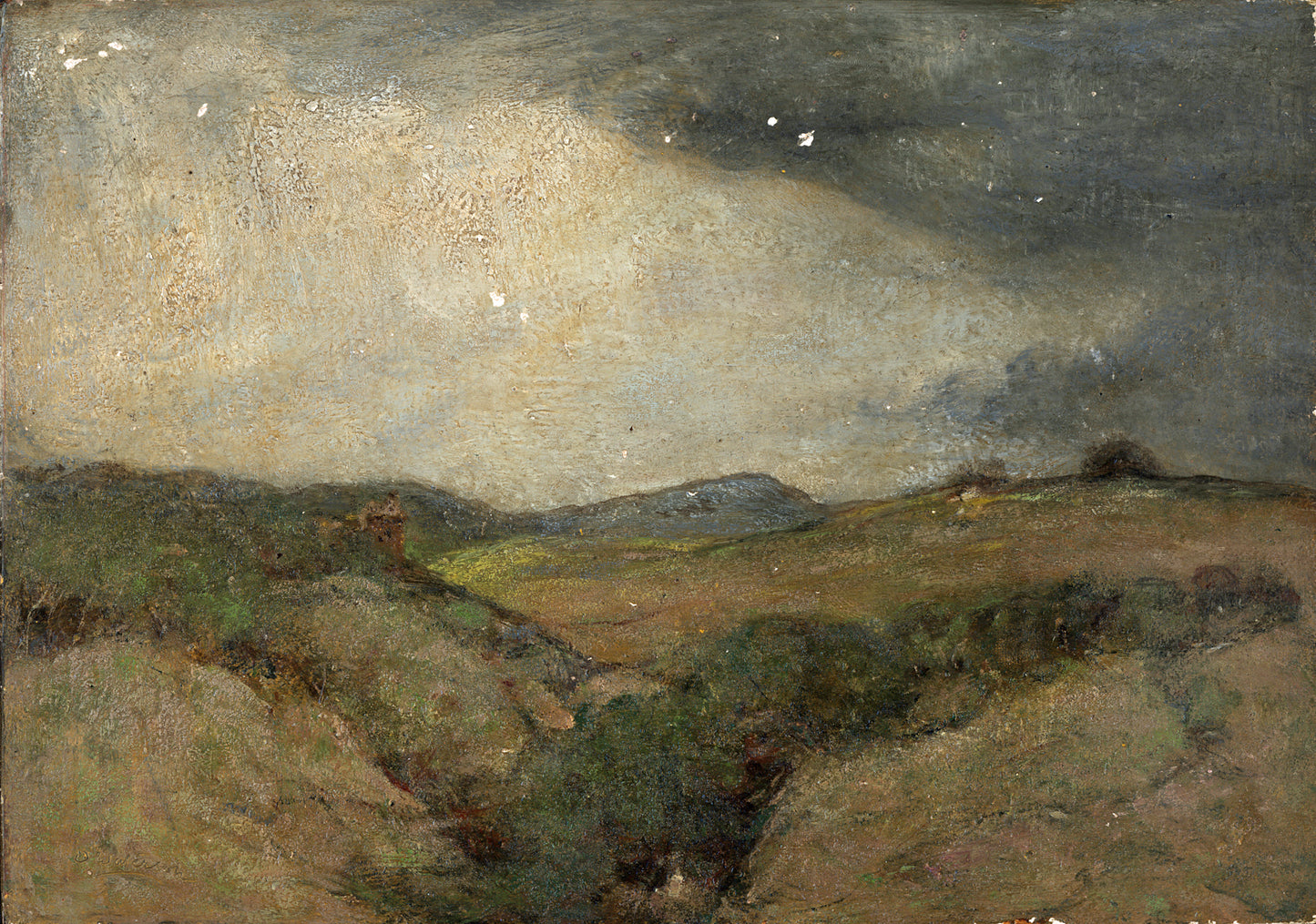 David Waterson (1870-1954) Oil Painting - Thundery Weather - Scotland - 1902