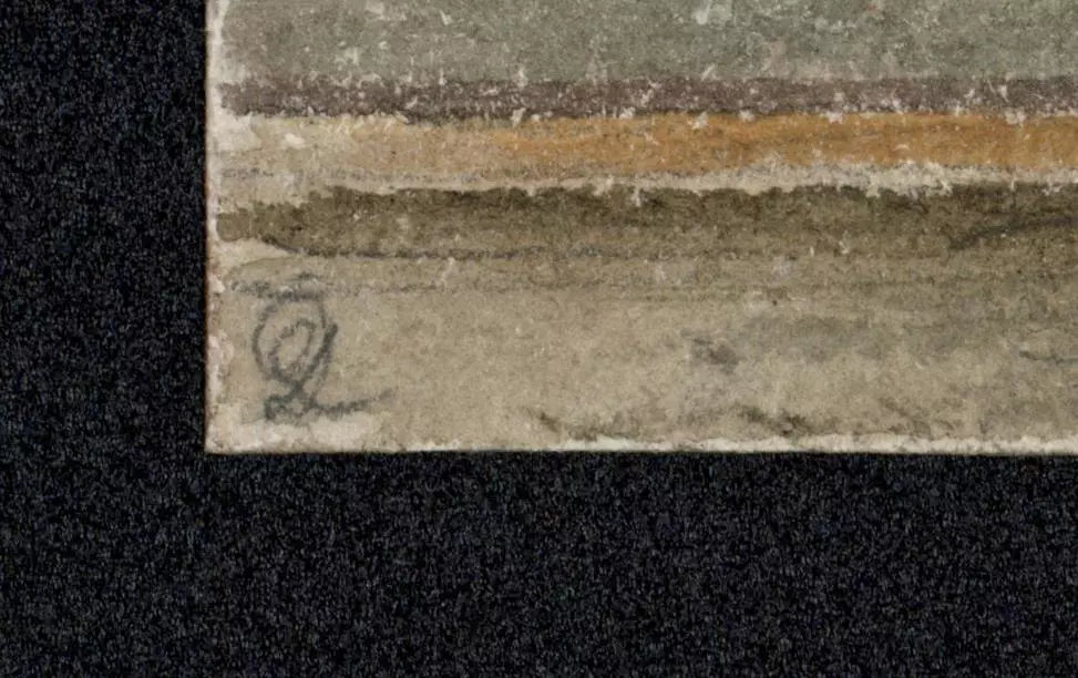 From The Pier Hotel Southsea - Small Watercolour Painting 19th Century
