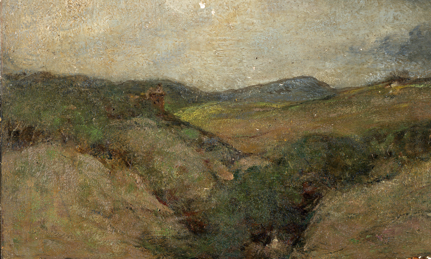 David Waterson (1870-1954) Oil Painting - Thundery Weather - Scotland - 1902