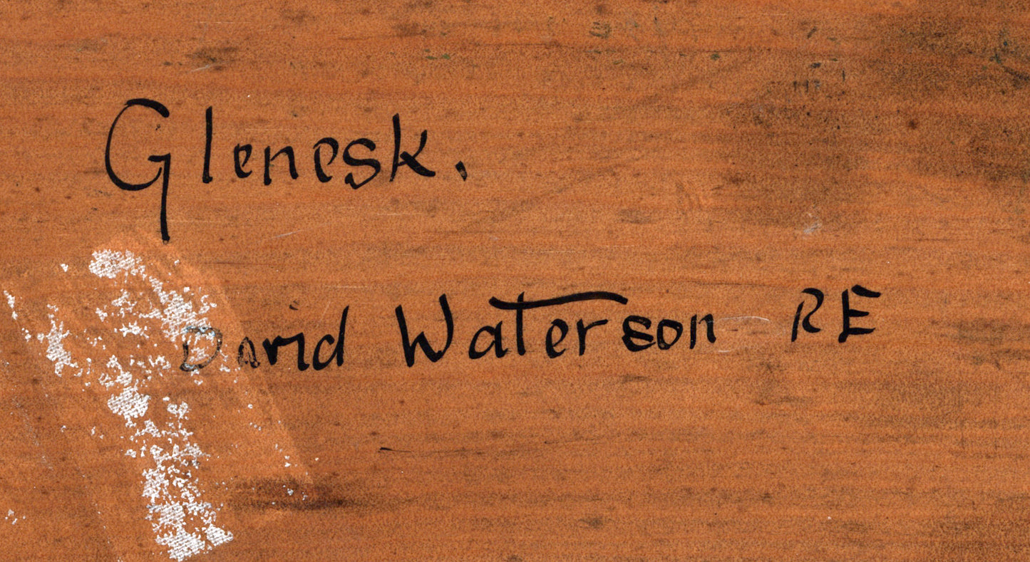 David Waterson (1870-1954) Oil Painting - Glenesk Brechin Scotland