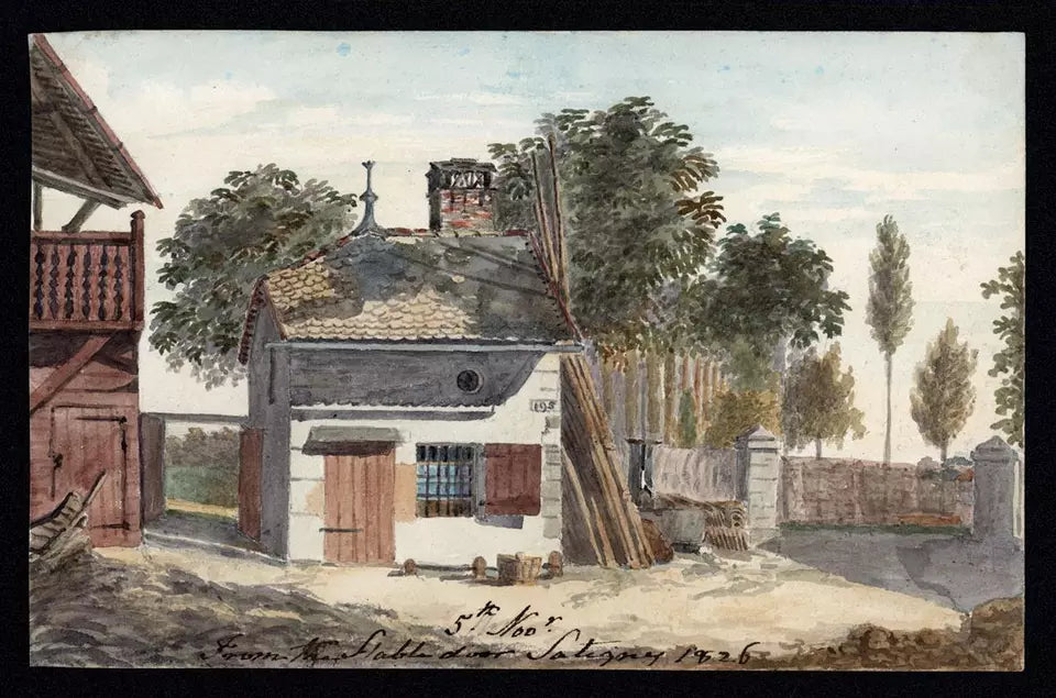 Elizabeth Campbell (1783-1861) Watercolour Painting - Satigny, Switzerland 1826