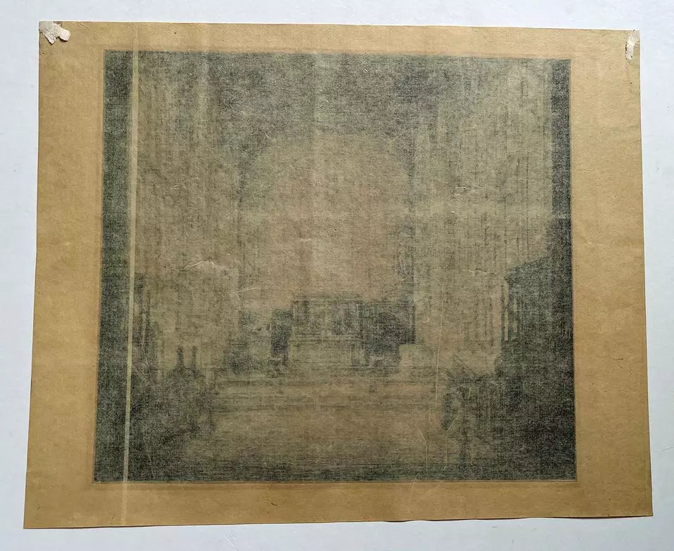 Mortimer Luddington Menpes (1855-1938) Signed Etching - Holy Trinity Church Interior, Straford-upon-Avon