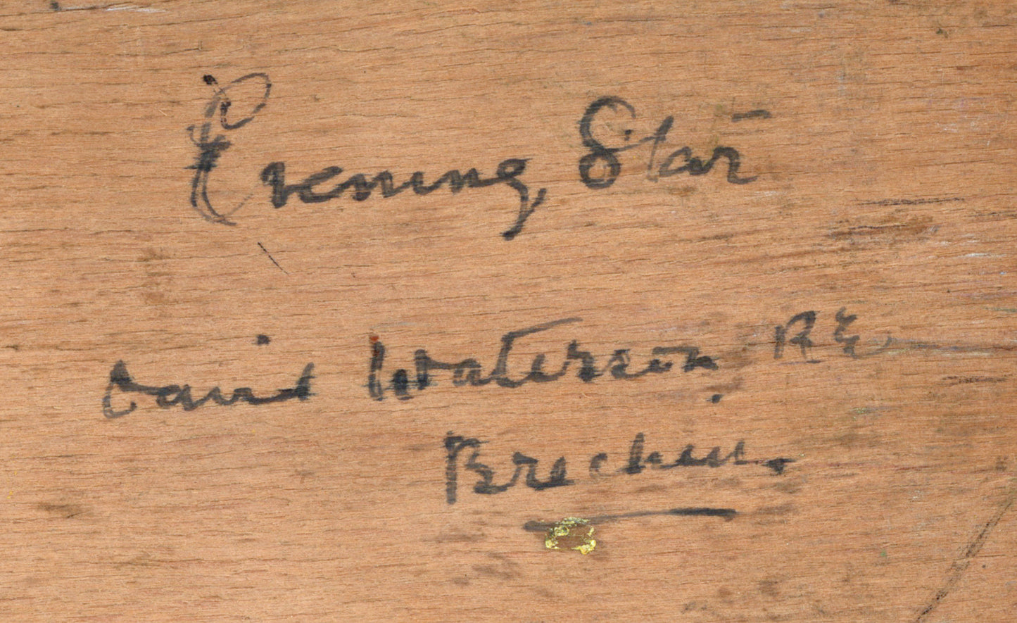 David Waterson (1870-1954) Oil Painting - Evening Star 1915