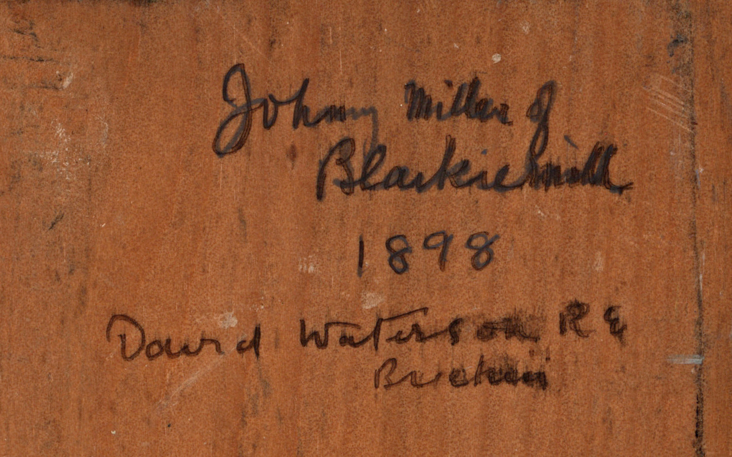 David Waterson (1870-1954) Oil Painting - Johnny Miller Of Blaikie Mill 1898, Brechin, Angus Scotland