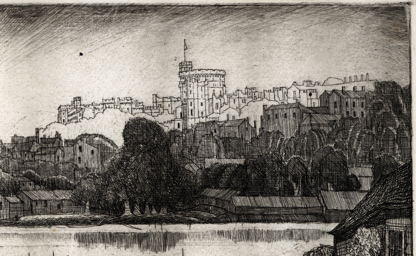 Joseph Webb (1908-1962) Pencil Signed Etching - Windsor Castle