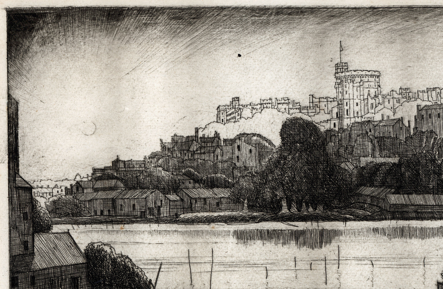 Joseph Webb (1908-1962) Pencil Signed Etching - Windsor Castle