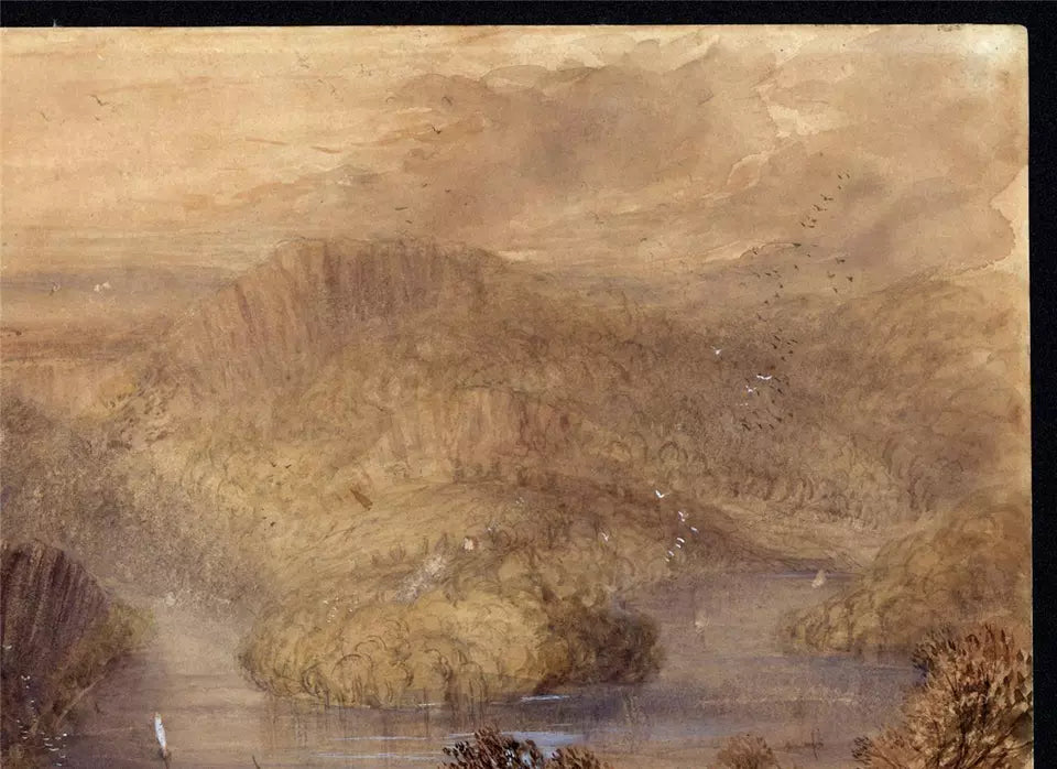 Charles Walter Radclyffe (1817-1903) Watercolour Painting - Near Chepstow Wales