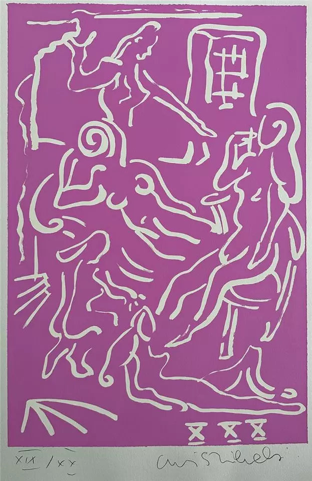Adrian Wiszniewski - Pencil Signed Screenprint - Untitled - 19/20