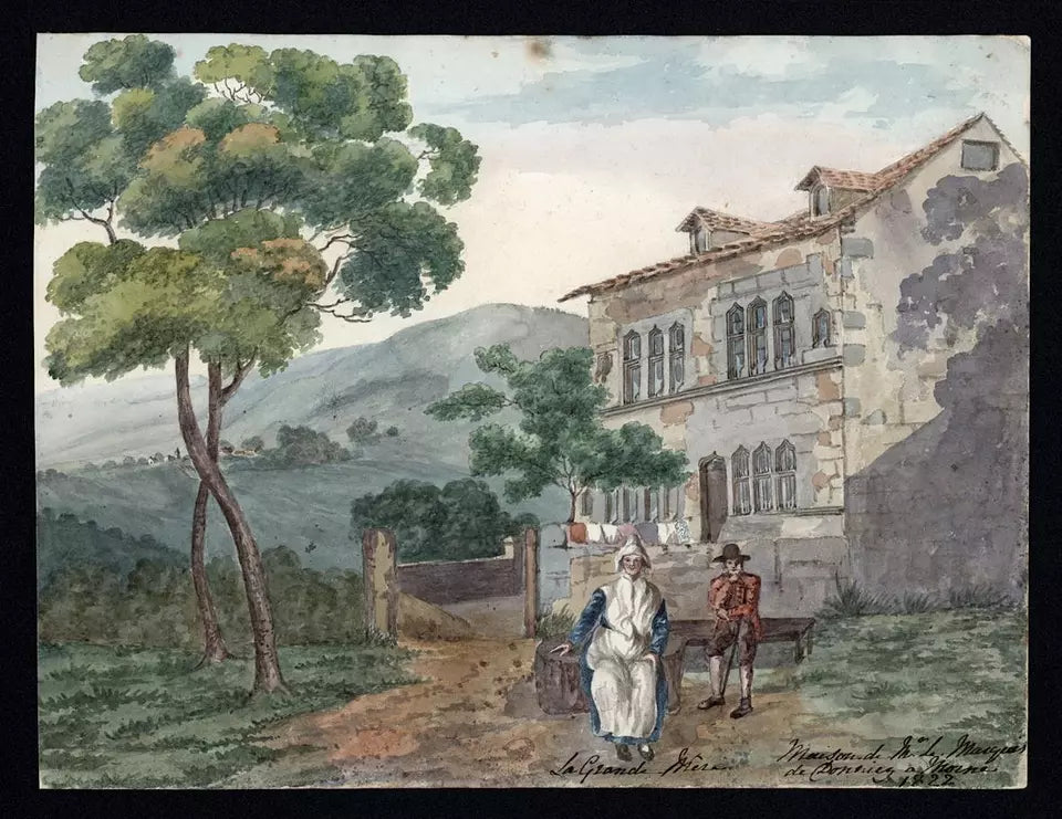 Elizabeth Campbell (1783-1861) Watercolour Painting - La Grande Mere 1822