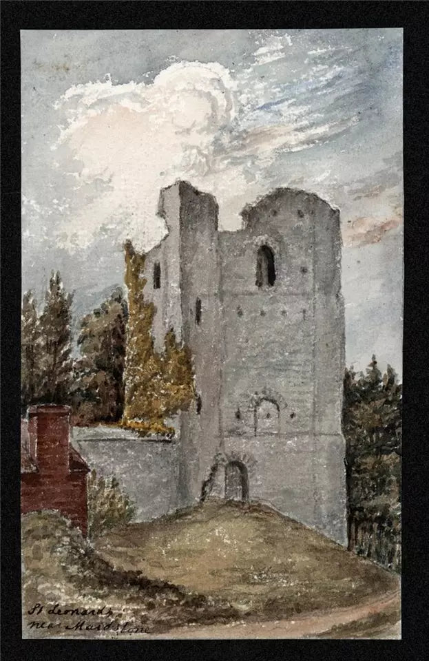 St. Leonard's Near Maidstone 1878 - Watercolour Painting - Algerina Peckover (1841-1927)