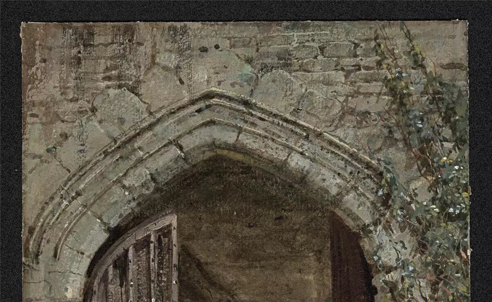 Louise Rayner (1832-1924) - Watercolour Painting - Haddon Hall, North Entrance