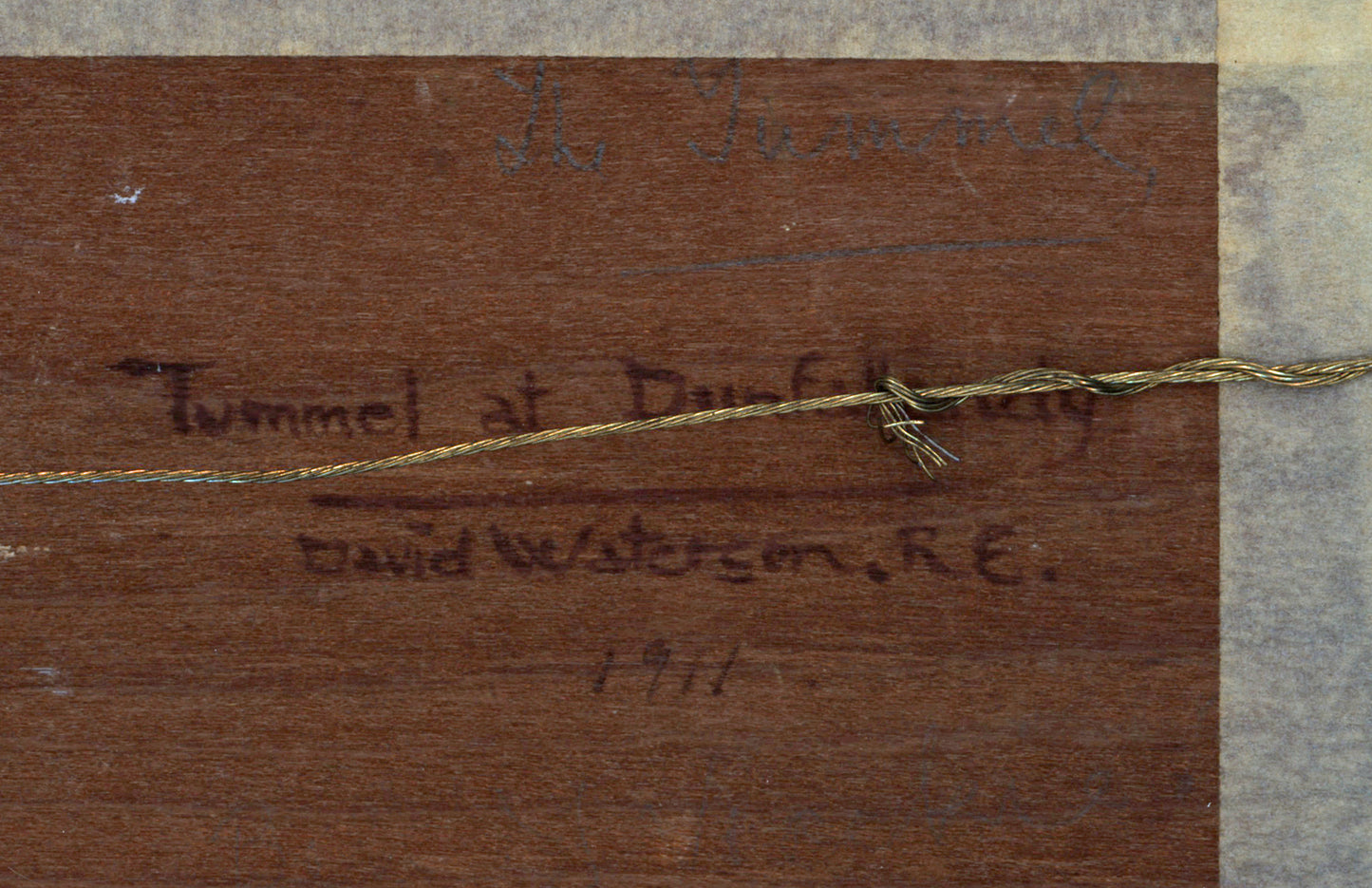 David Waterson (1870-1954) Oil Painting River Tummel At Dunfallandy Scotland 1911