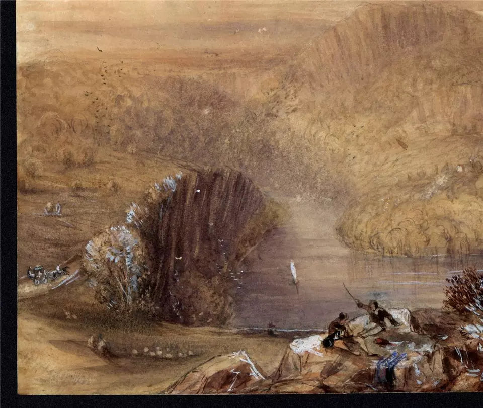 Charles Walter Radclyffe (1817-1903) Watercolour Painting - Near Chepstow Wales