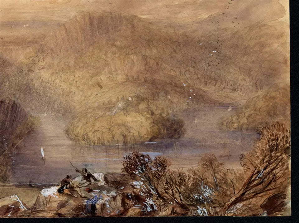 Charles Walter Radclyffe (1817-1903) Watercolour Painting - Near Chepstow Wales