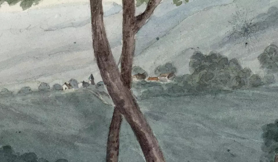 Elizabeth Campbell (1783-1861) Watercolour Painting - La Grande Mere 1822