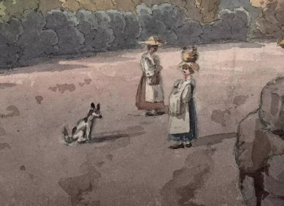 Elizabeth Campbell (1783-1861) Watercolour Painting - West Geneva Switzerland 1824