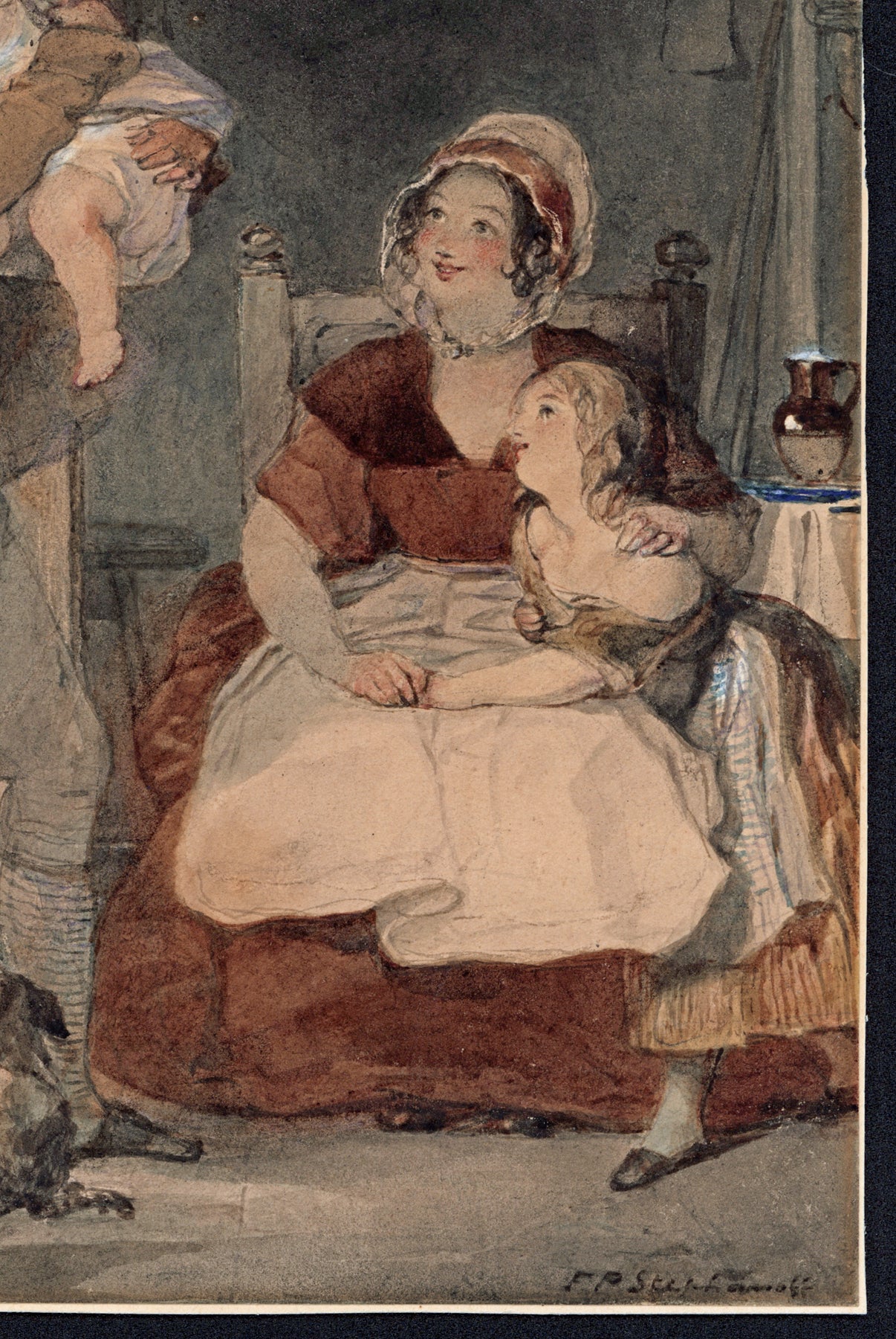 Francis Philip Stephanoff (1788-1860) - Watercolour Painting - 19th Century