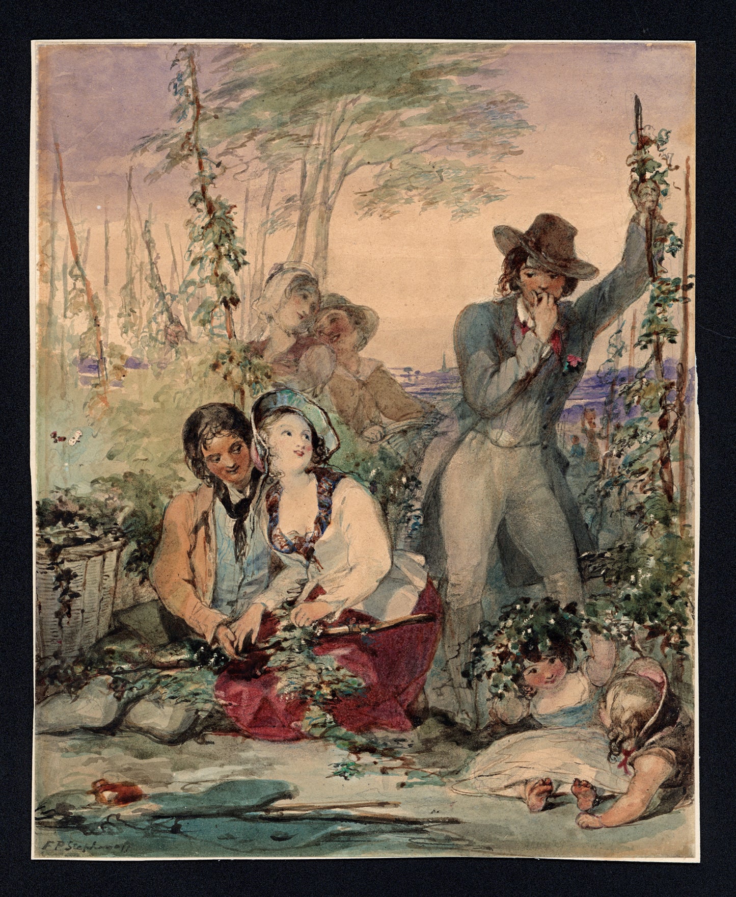 Francis Philip Stephanoff (1788-1860) 19th Century Watercolour Painting