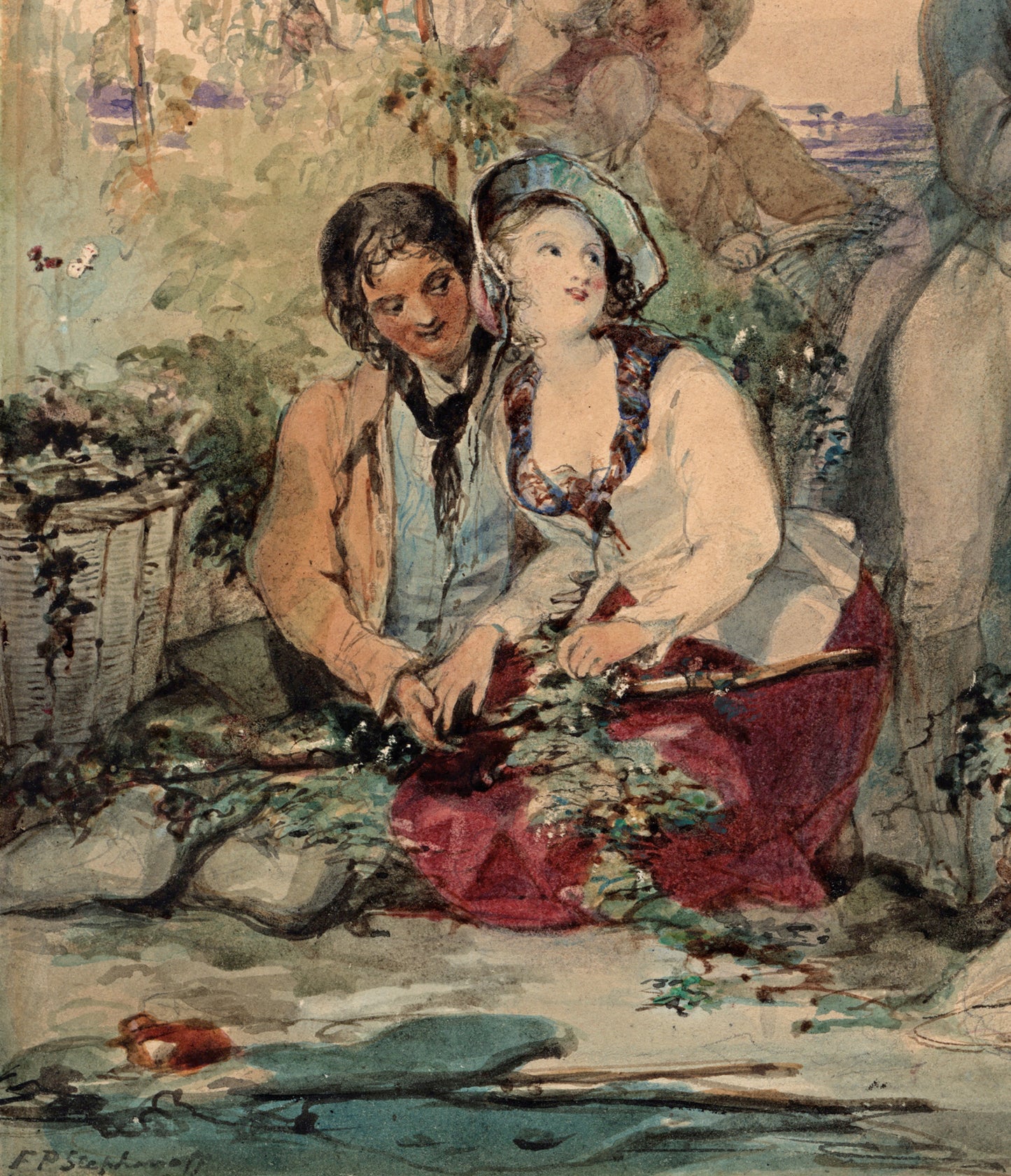 Francis Philip Stephanoff (1788-1860) 19th Century Watercolour Painting