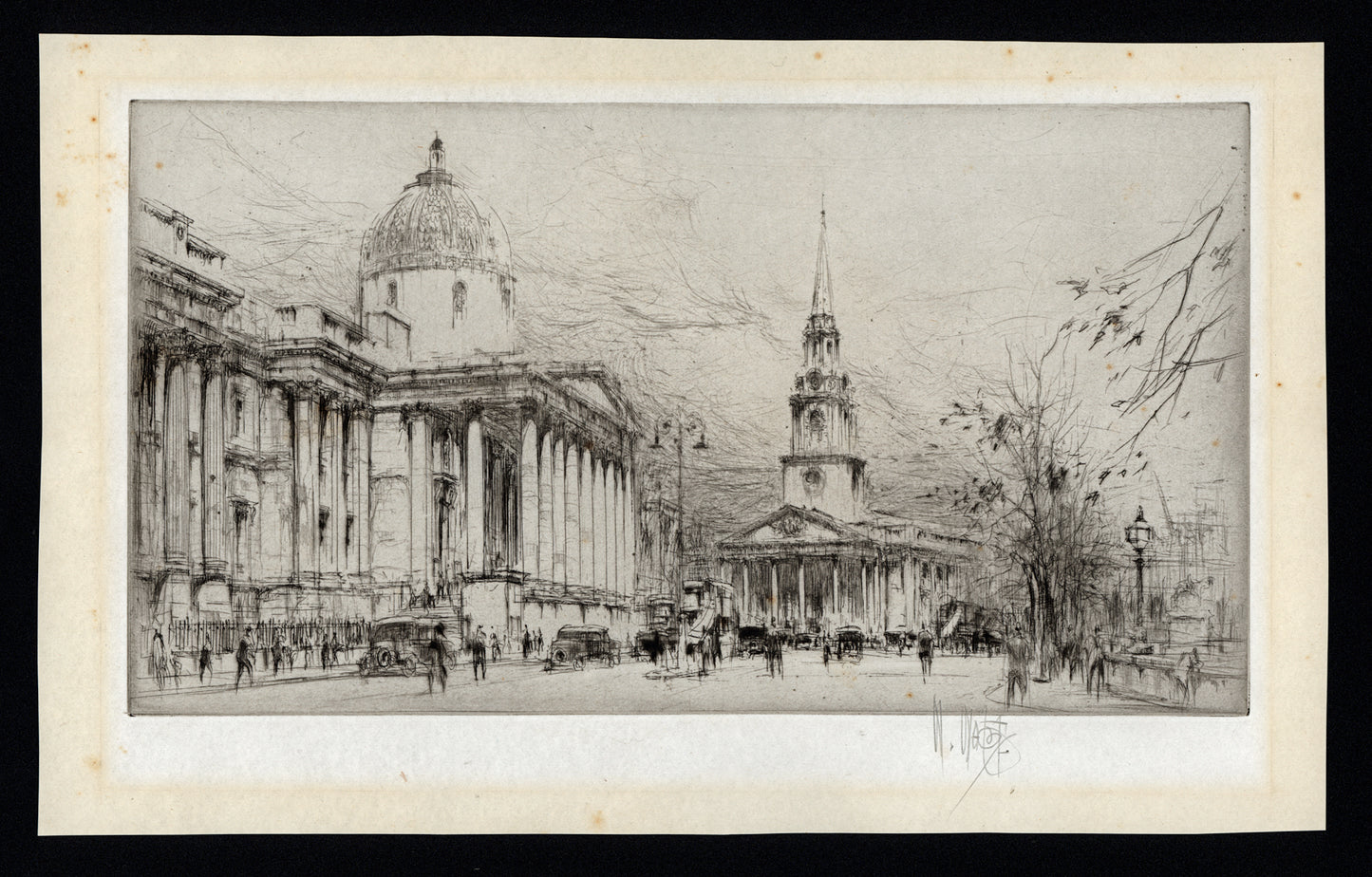 William Walcot (1874-1943) Signed Etching - The National Gallery, London