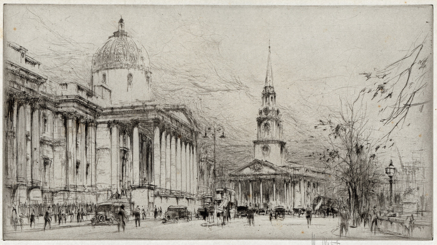 William Walcot (1874-1943) Signed Etching - The National Gallery, London