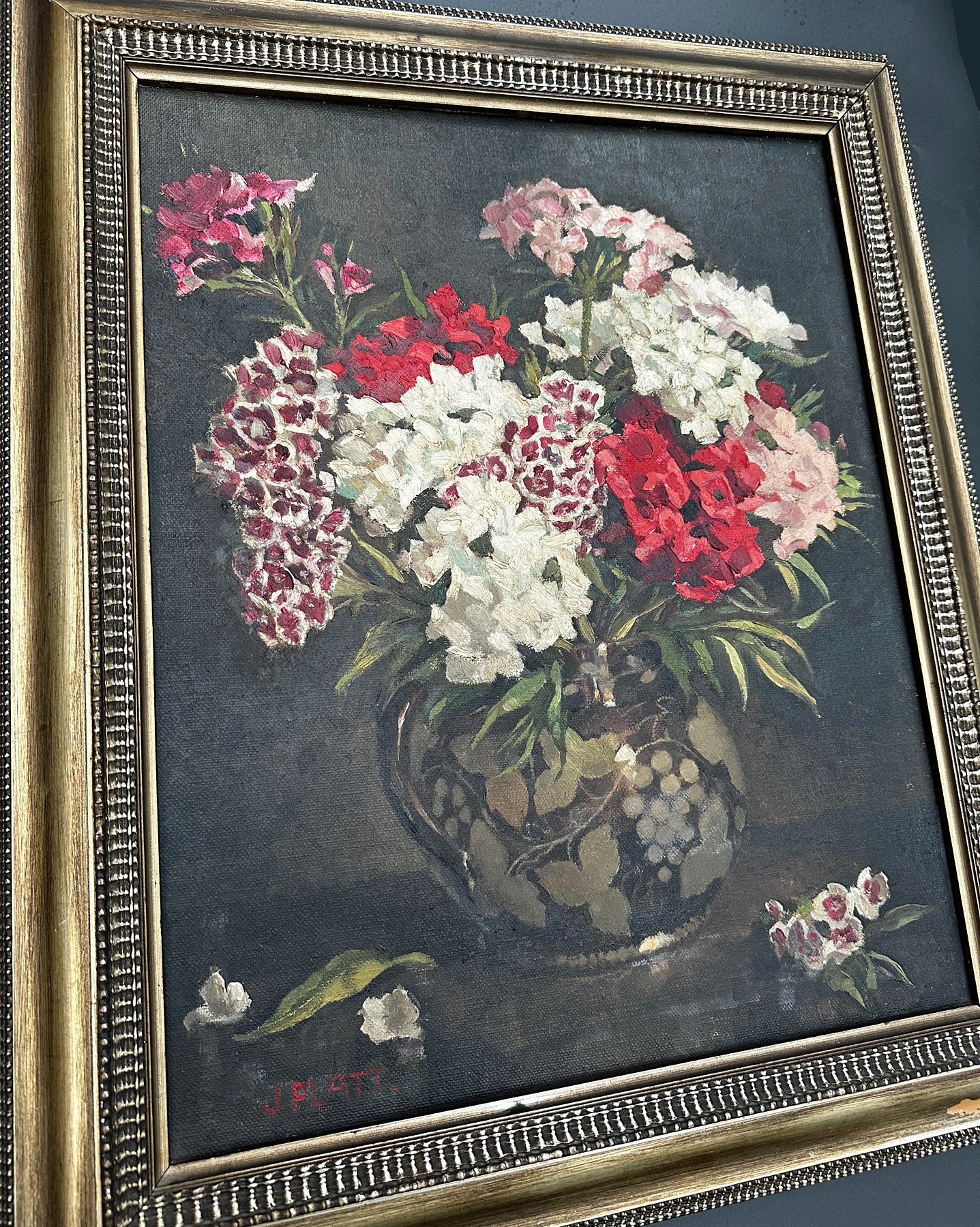 Joyce Platt (1920-2010) Oil Painting - The Lustre Jug 1940