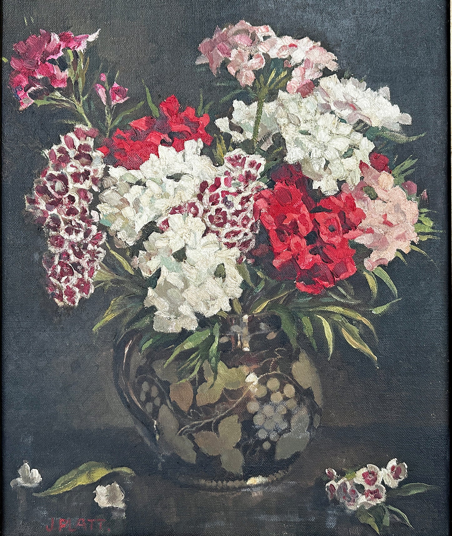Joyce Platt (1920-2010) Oil Painting - The Lustre Jug 1940