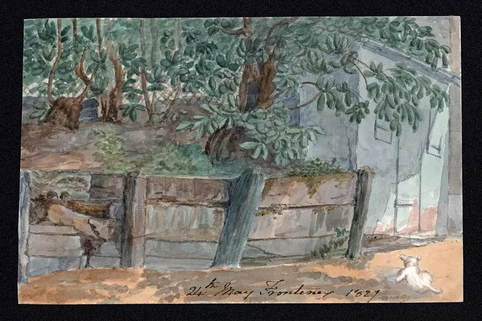 Elizabeth Campbell (1783-1861) Watercolour Painting 1827 - Frontenex Switzerland