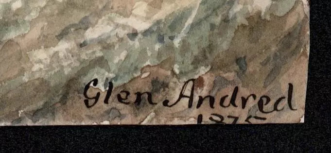 Glen Andred - 1875 - Watercolour Painting - Algerina Peckover (1841-1927)