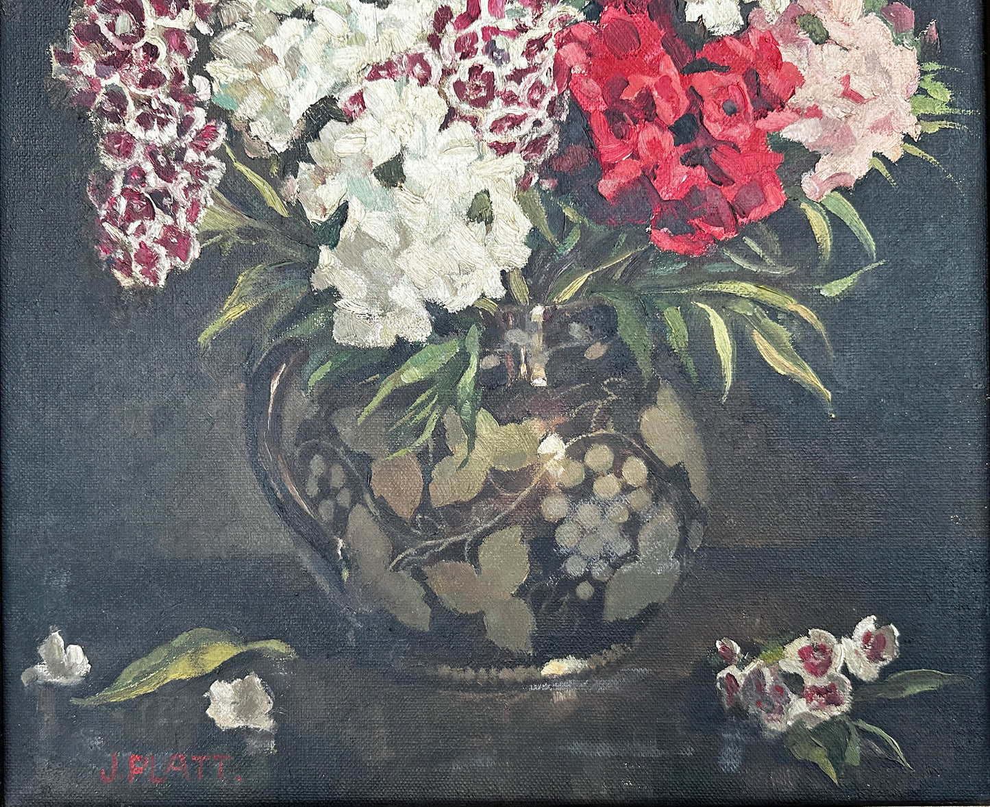 Joyce Platt (1920-2010) Oil Painting - The Lustre Jug 1940