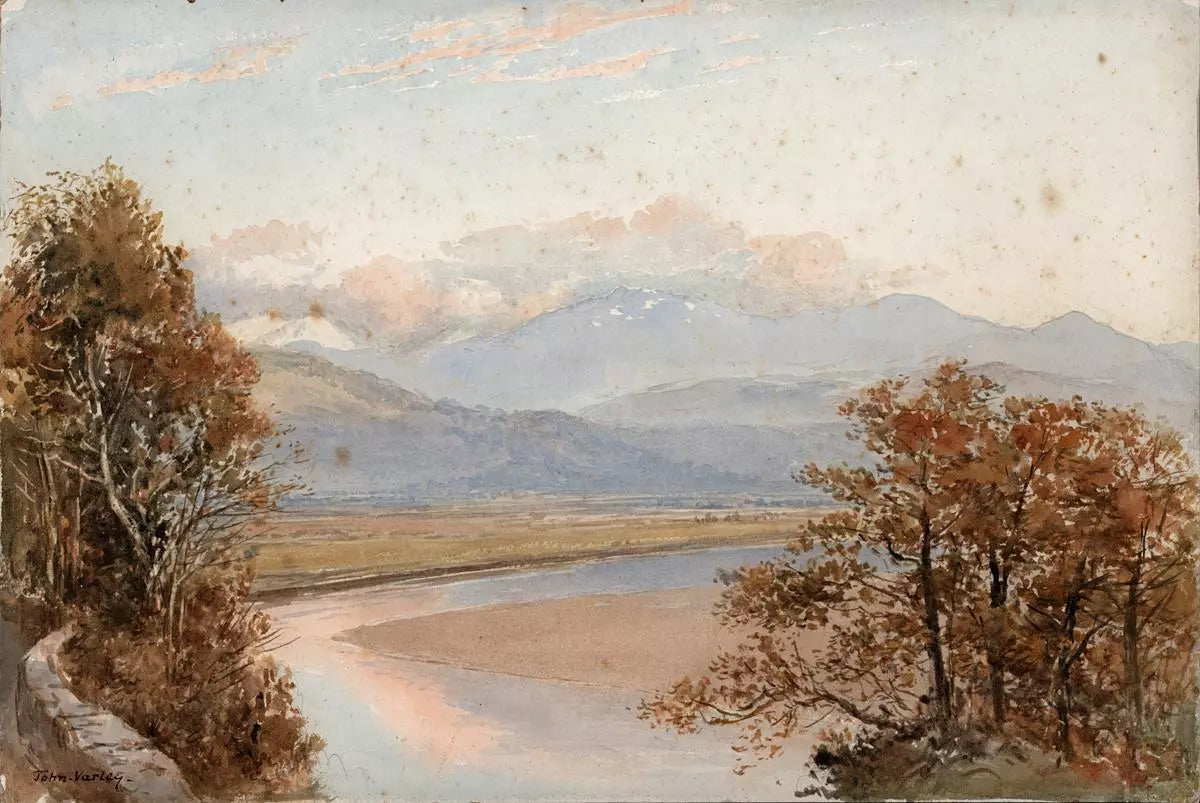 John Varley Jnr (1850-1933) Watercolour Painting - Penmaenpool Mawddach Estuary