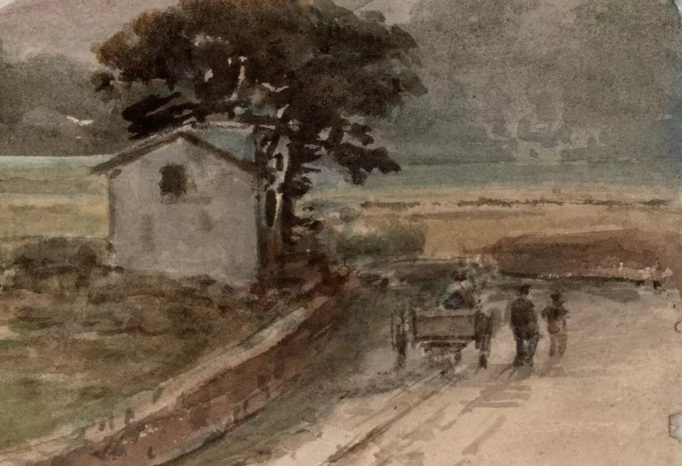John Varley Jnr (1850-1933) Watercolour Painting - Snowdonia Range From Capel Curig Wales 1909