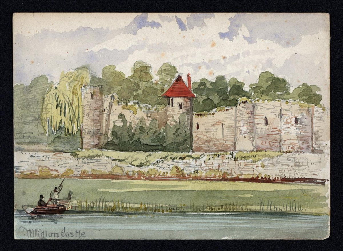 Allington Castle Kent Small Watercolour Painting - James Foster Wadmore2