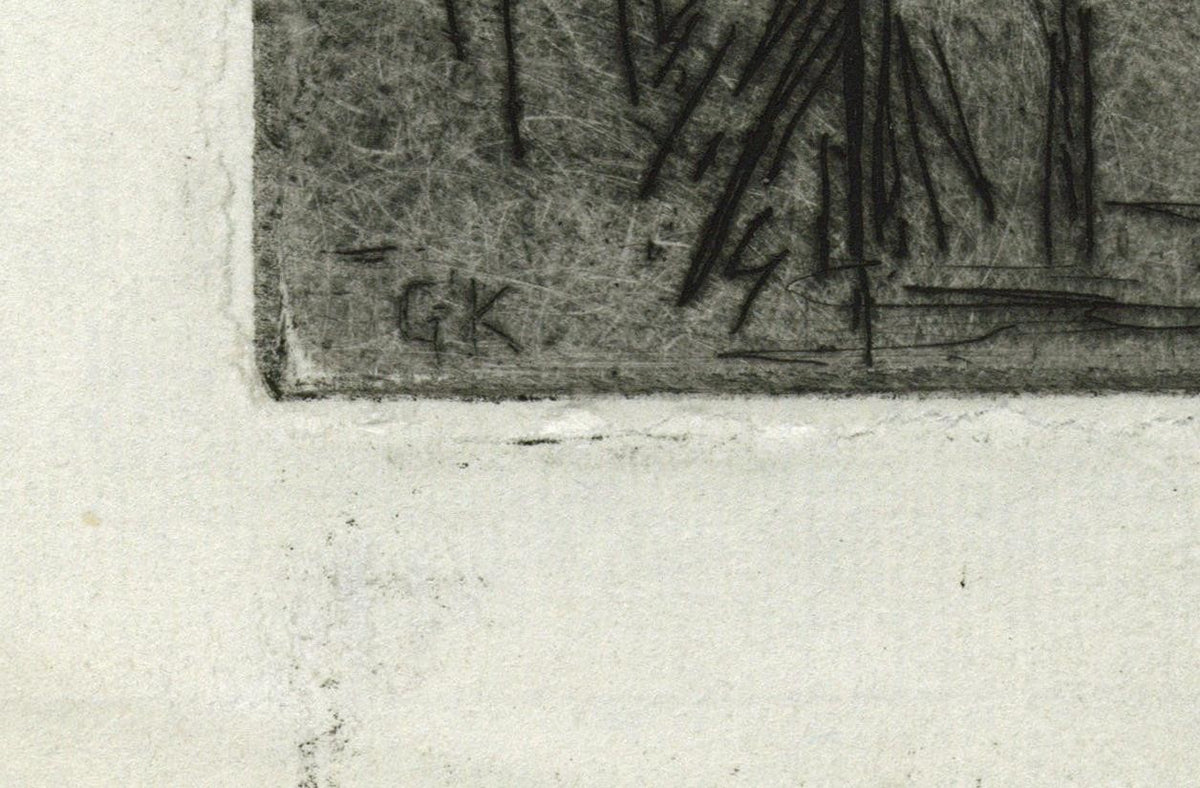 Gertrude Keeling - Pencil Signed Etching - Windsor Wharf London - River Thames3