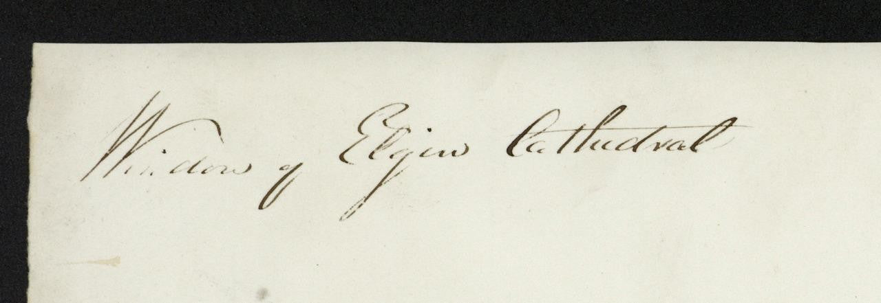 Mary Webster (1794-1883) - Watercolour Painting Elgin Cathedral Scotland 18449