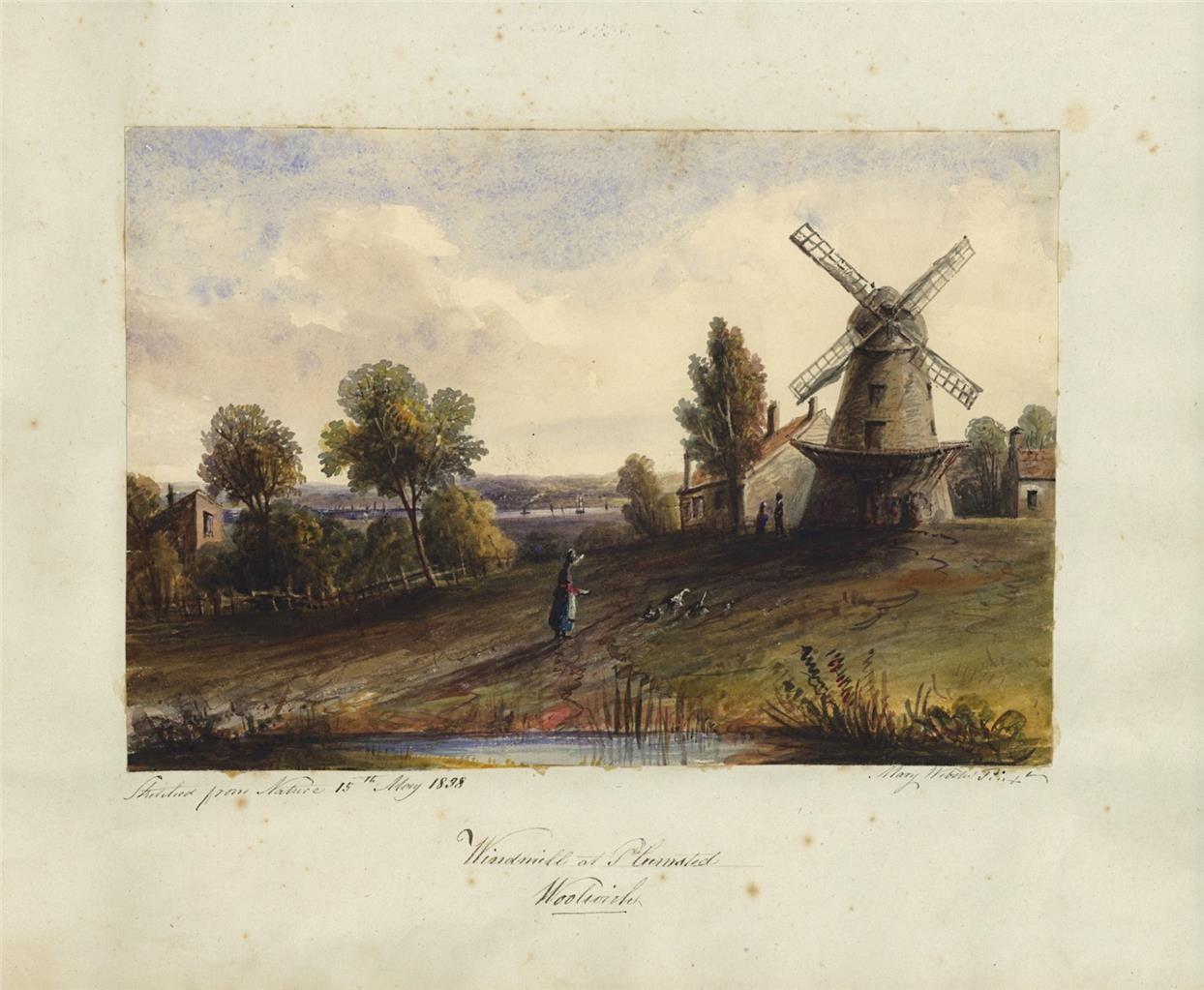 Mary Webster Watercolour Painting Plumstead Woolwich - Greenwich - London 183814