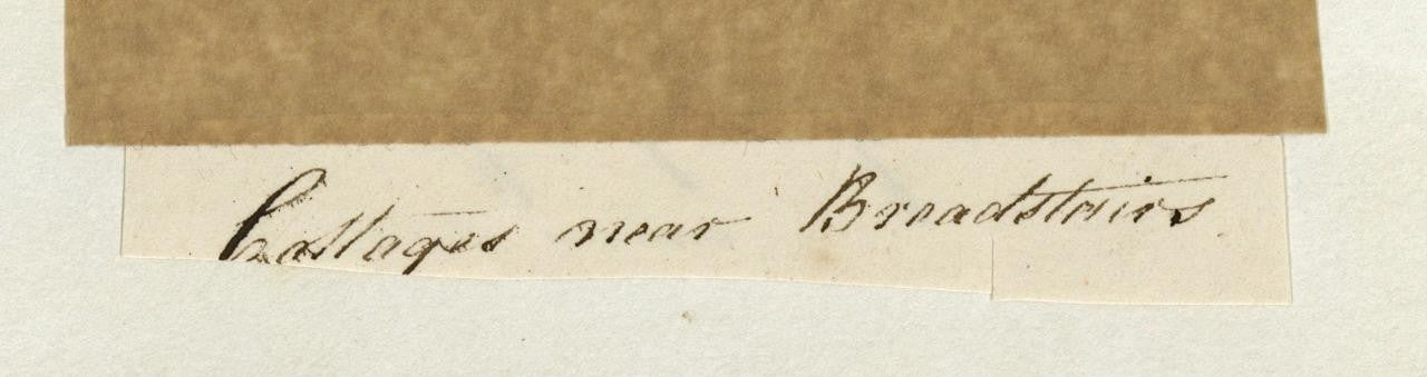 Mary Webster (1794-1883) Watercolour Painting - Cottages Near Broadstairs 18437