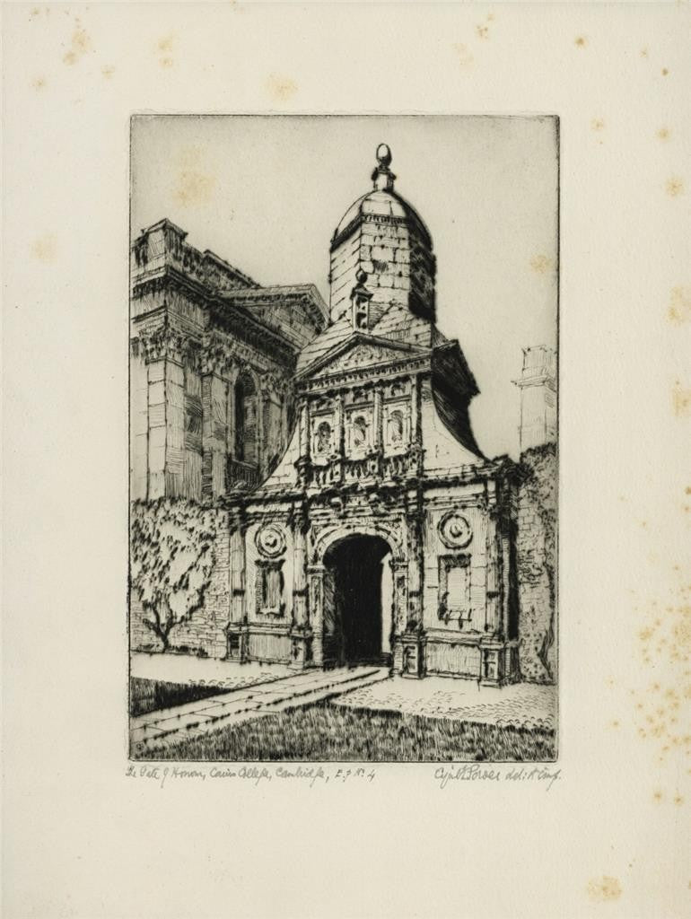Cyril Edward Power (1872-1951) Pencil Signed Etching - Caius College Cambridge6