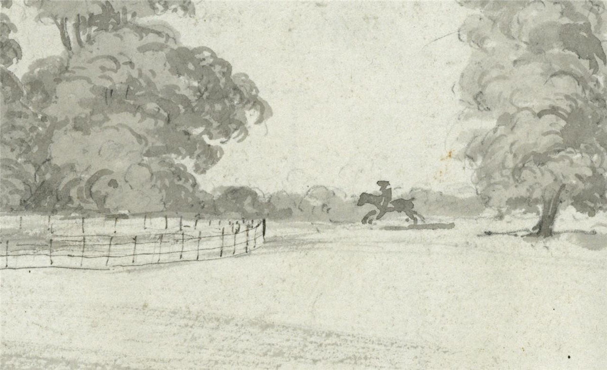James Wilcox (1778-1865) Watercolour Painting Stonebury Buntingford? 18484