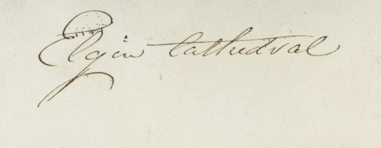 Mary Webster (1794-1883) - Watercolour Painting - Elgin Cathedral Scotland 18446