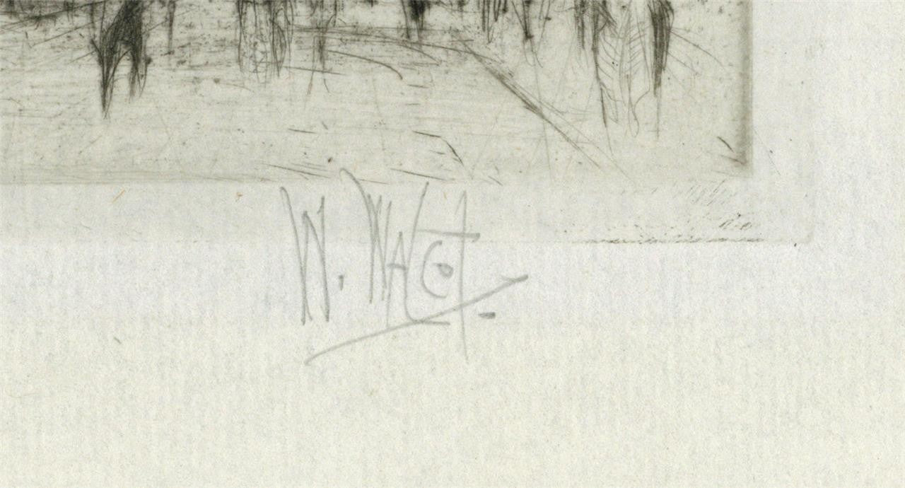 William Walcot (1874-1943) Signed Etching The University Edinburgh Scotland2