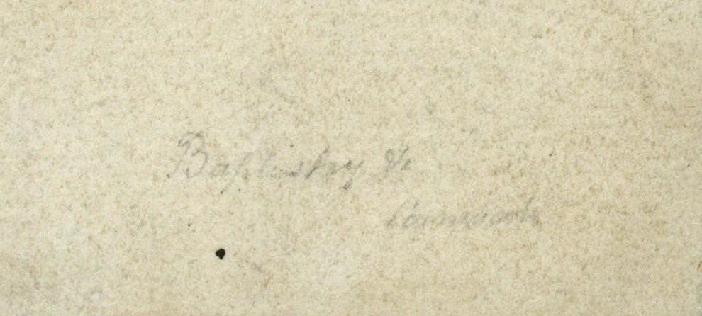 Baptistery Study - Antique Watercolour Painting - 19th Century1
