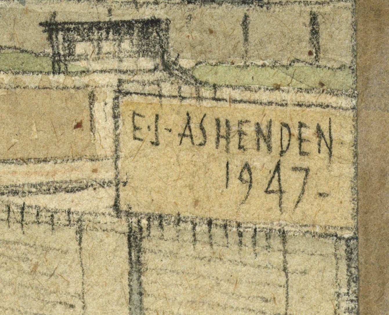 Edward James Ashenden (1896-1952) - Watercolour Painting - St. Paul's Cathedral London 1947