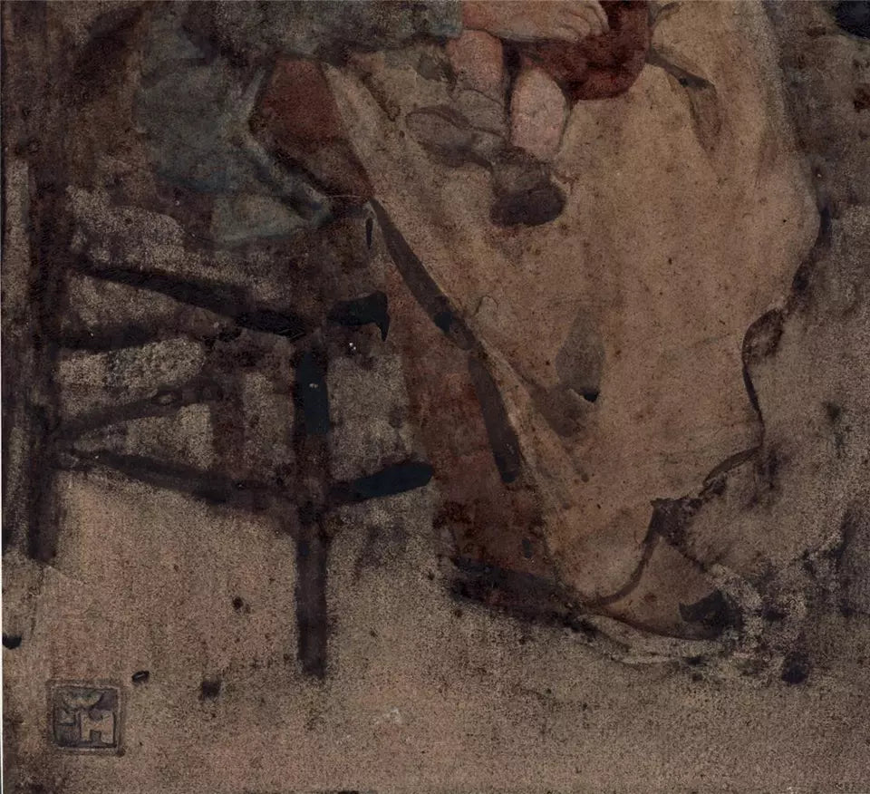 William Lee Hankey (1869-1952) - Watercolour Painting - Mother & Child