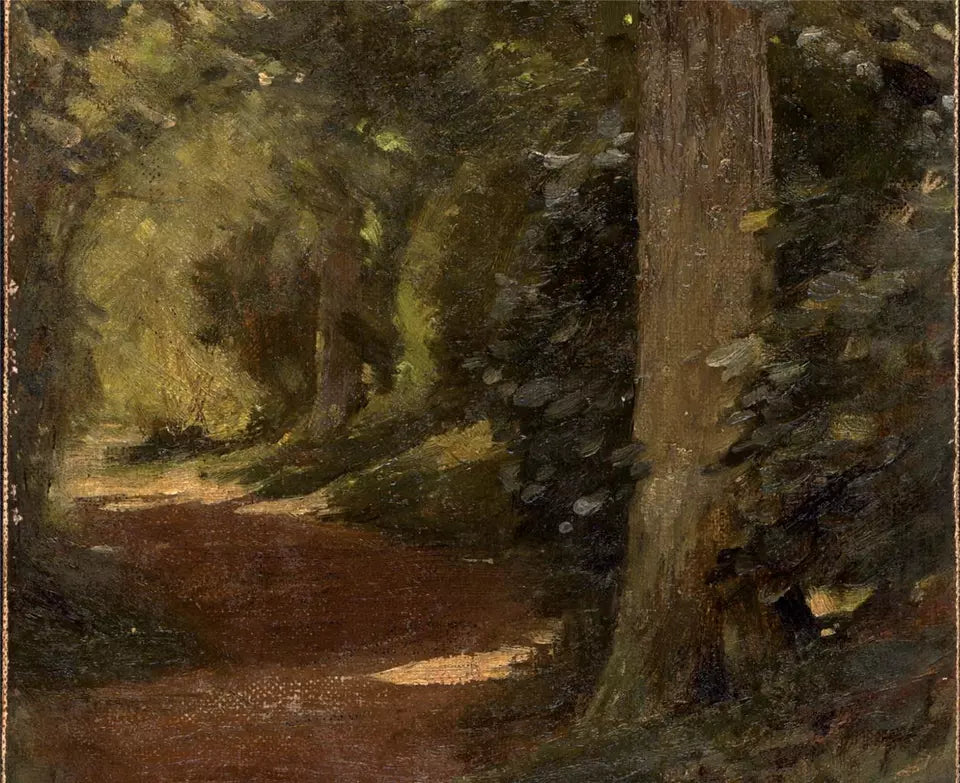 William Cubitt Cooke (1866-1951) - Oil Painting - The Shady Footpath