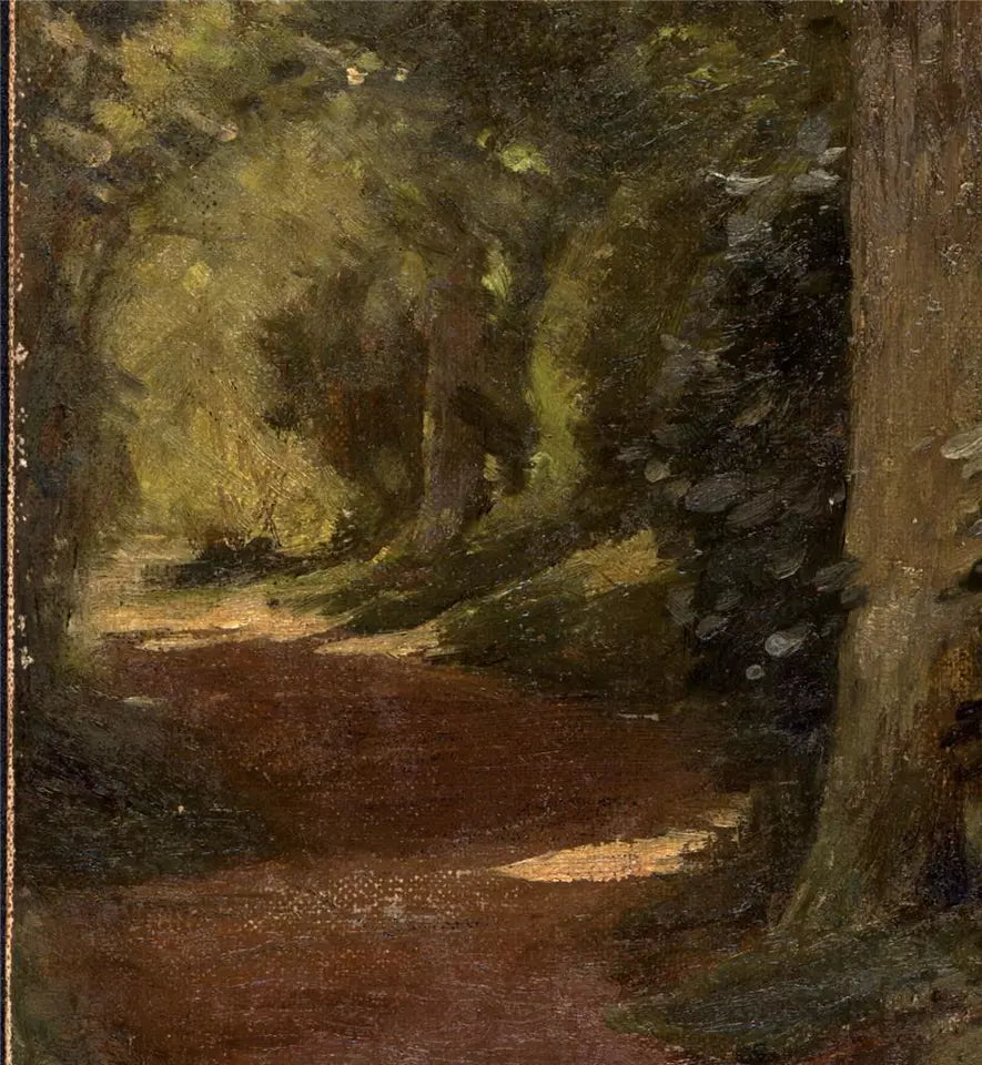 William Cubitt Cooke (1866-1951) - Oil Painting - The Shady Footpath